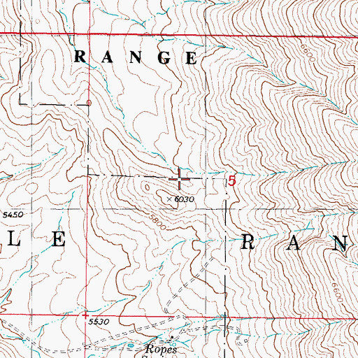 Topographic Map of San Andres Trail, NM