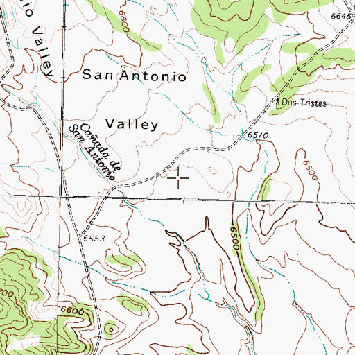 Topographic Map of San Antonio Valley, NM