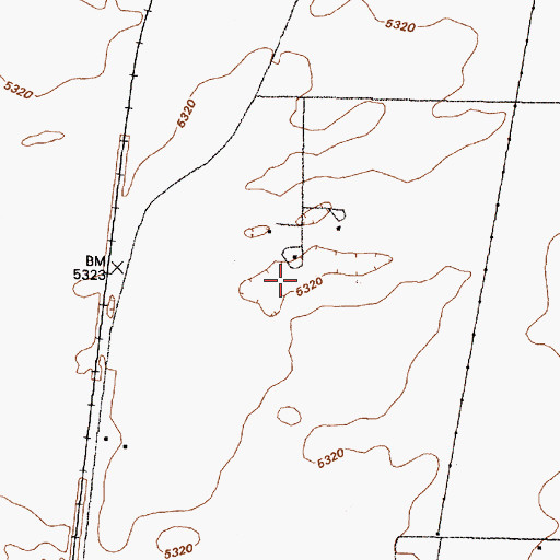 Topographic Map of San Clemente Grant, NM