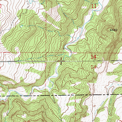 Topographic Map of San Isidro Creek, NM
