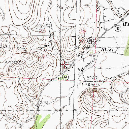 Topographic Map of San Jose Church, NM