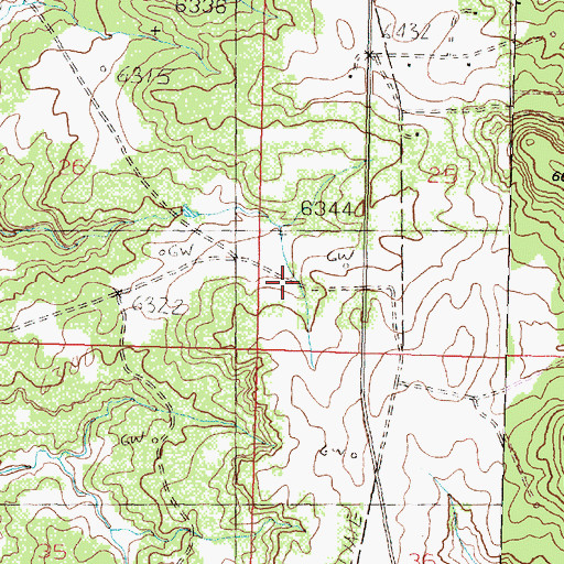 Topographic Map of San Juan Basin Field, NM