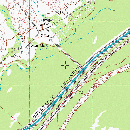 Topographic Map of San Marcial Lake, NM