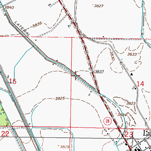 Topographic Map of San Miguel Lateral, NM