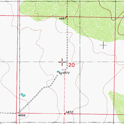 Topographic Map of Sanchez Ranch, NM