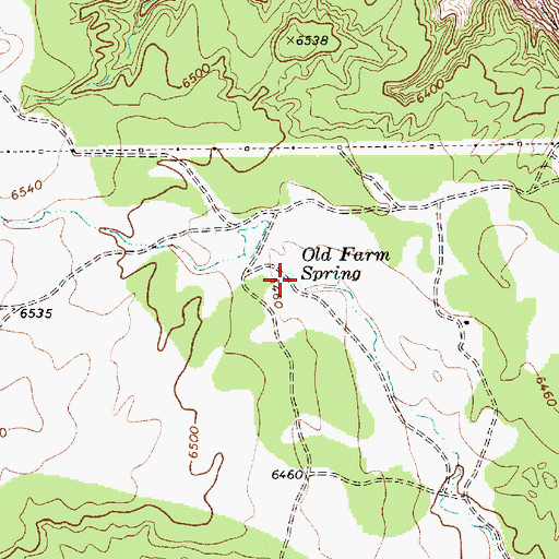 Topographic Map of Old Farm Spring, AZ