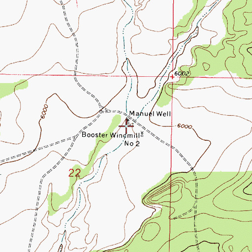 Topographic Map of Sand Draw, NM