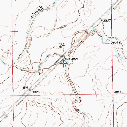 Topographic Map of Sand Point Draw, NM