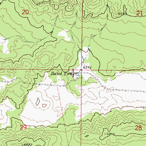 Topographic Map of Sand Tank, NM