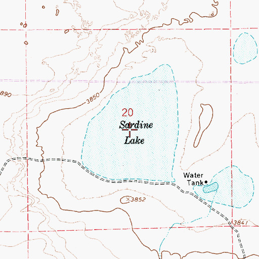 Topographic Map of Sardine Lake, NM