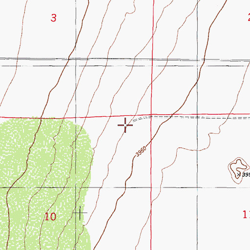 Topographic Map of Saint Nicolas Ranch, NM