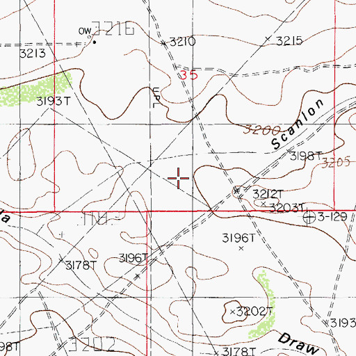 Topographic Map of Scanlon Draw, NM