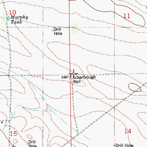 Topographic Map of Scharbrough Well, NM
