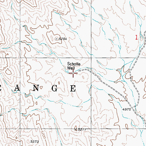 Topographic Map of Scholle Well, NM
