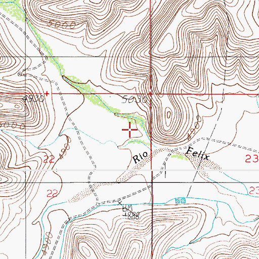 Topographic Map of Scotty Canyon, NM