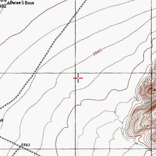 Topographic Map of Sepultura Canyon, NM