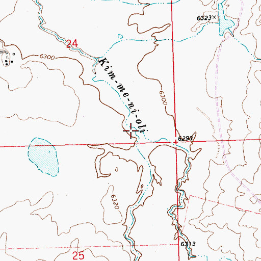 Topographic Map of Seven Lakes Wash, NM