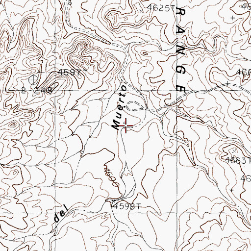 Topographic Map of Seven T X Camp, NM