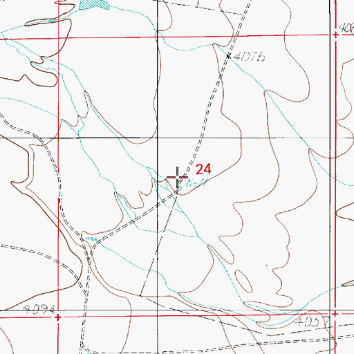 Topographic Map of Seventyseven Windmill, NM