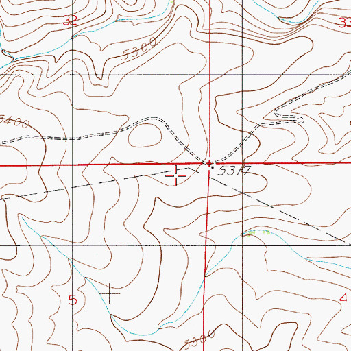 Topographic Map of Shanks Windmill, NM