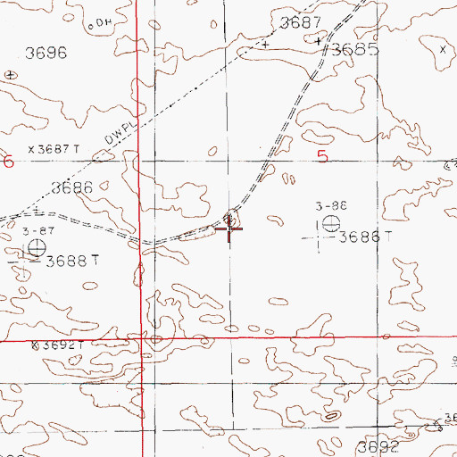 Topographic Map of Shilo Well, NM