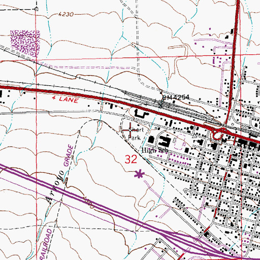 Topographic Map of Short Park, NM