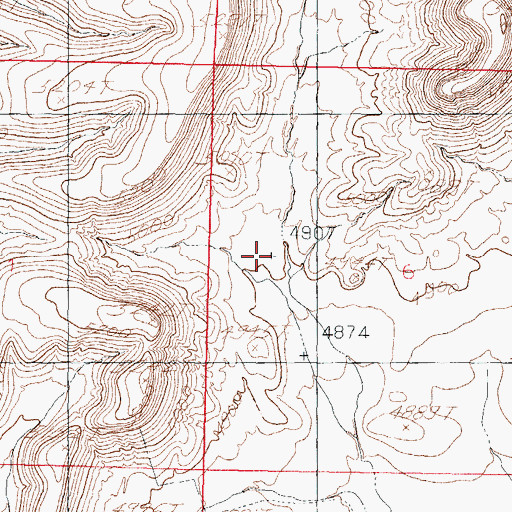 Topographic Map of Shorty Swope Tank, NM