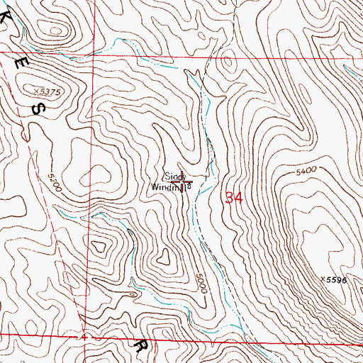 Topographic Map of Sidey Windmill, NM