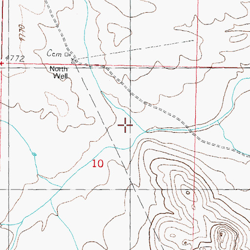 Topographic Map of Sikes Draw, NM