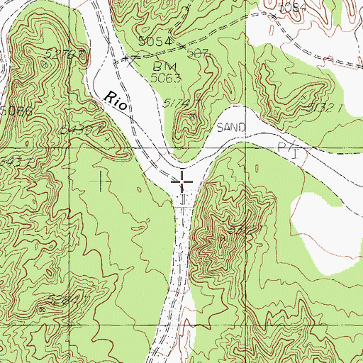 Topographic Map of Silver Creek, NM