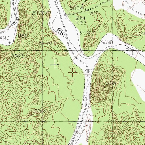 Topographic Map of Silver Creek Camp, NM