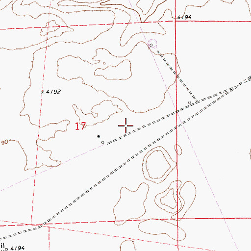 Topographic Map of Simanola Valley, NM