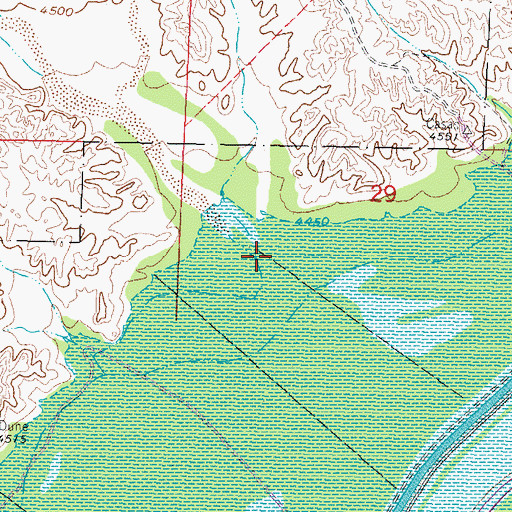 Topographic Map of Simon Canyon, NM
