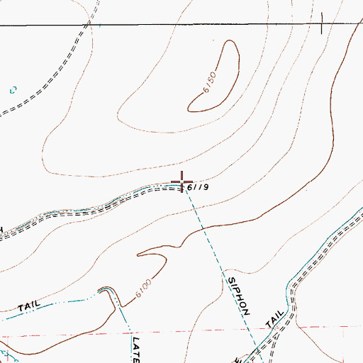 Topographic Map of Siphon Ditch, NM