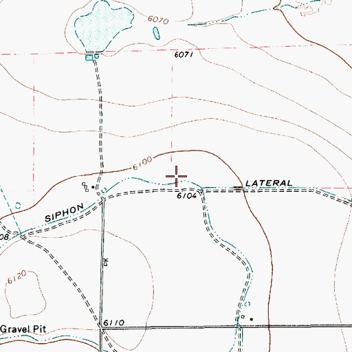 Topographic Map of Siphon Lateral, NM