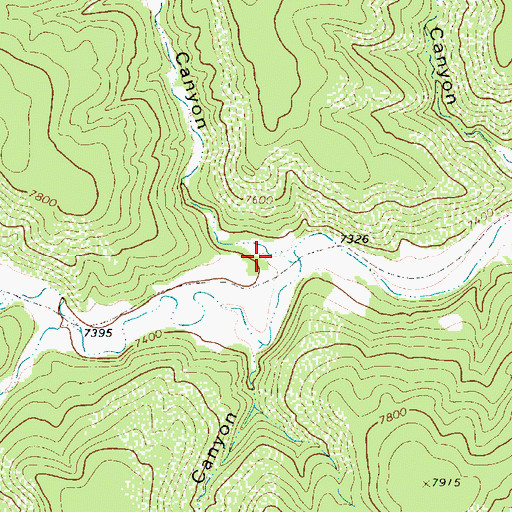 Topographic Map of Six Horse Canyon, NM