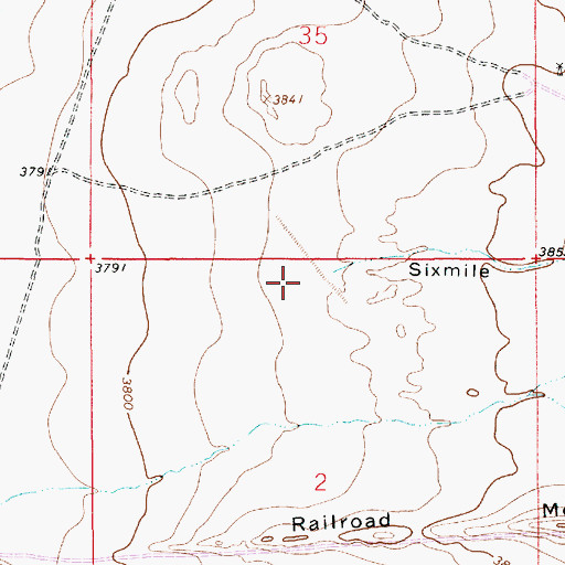 Topographic Map of Sixmile Draw, NM