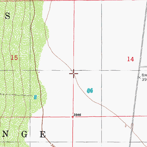 Topographic Map of Sk White Ranch, NM