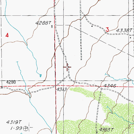 Topographic Map of Skull Canyon, NM