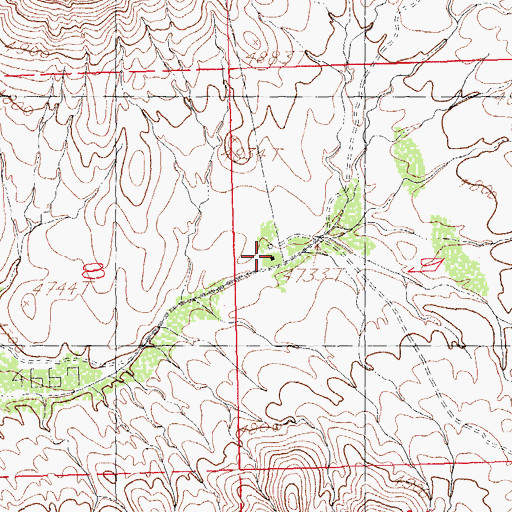 Topographic Map of Skunk Ranch, NM
