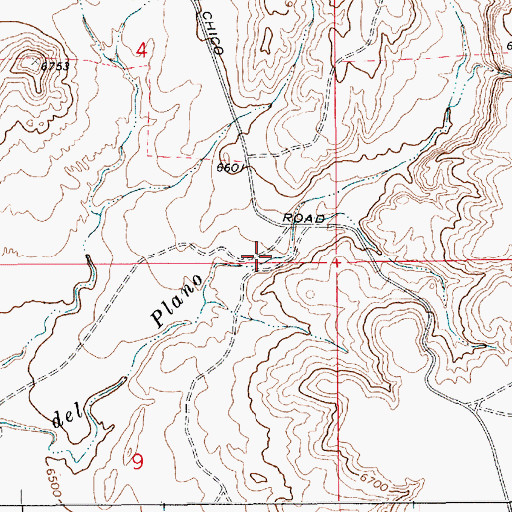 Topographic Map of Slagel Canyon, NM