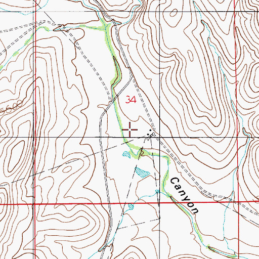 Topographic Map of Slaughter Ranch, NM