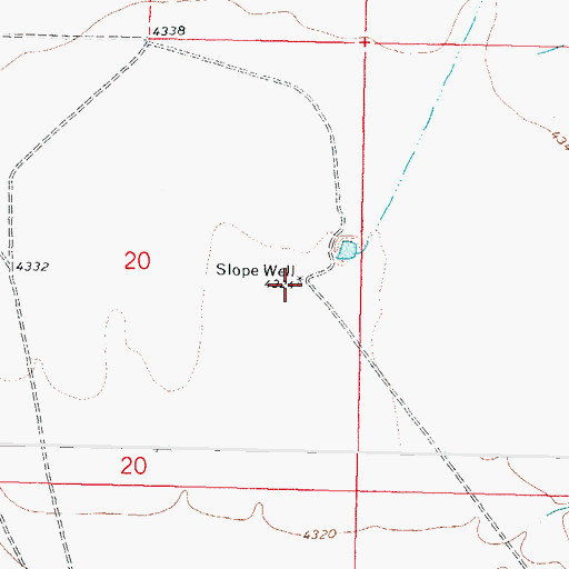 Topographic Map of Slope Well, NM