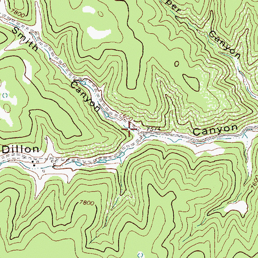 Topographic Map of Smith Canyon, NM