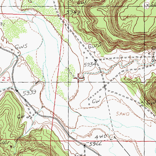 Topographic Map of Smith Canyon, NM