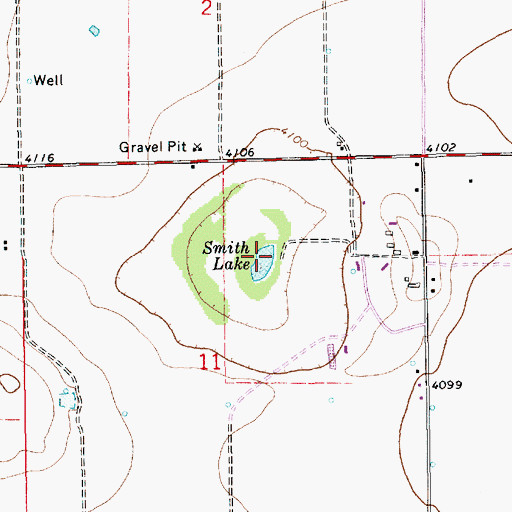 Topographic Map of Smith Lake, NM