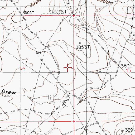 Topographic Map of Smith Ranch, NM