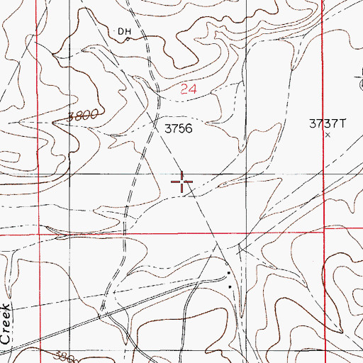 Topographic Map of Smith Waterhole, NM