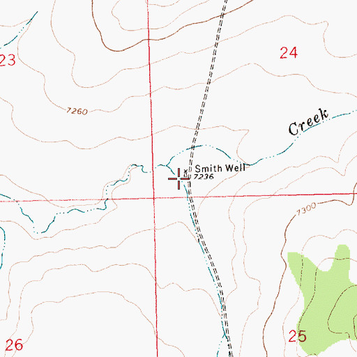 Topographic Map of Smith Well, NM