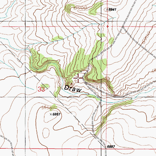 Topographic Map of Snow Ranch, NM